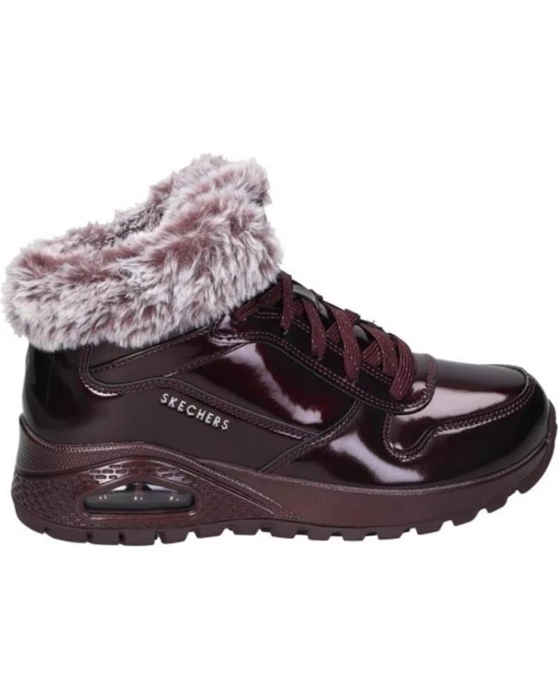 Skechers Botines Planos Uno Rugged Mujer Burdeos Rojo – imagen 2