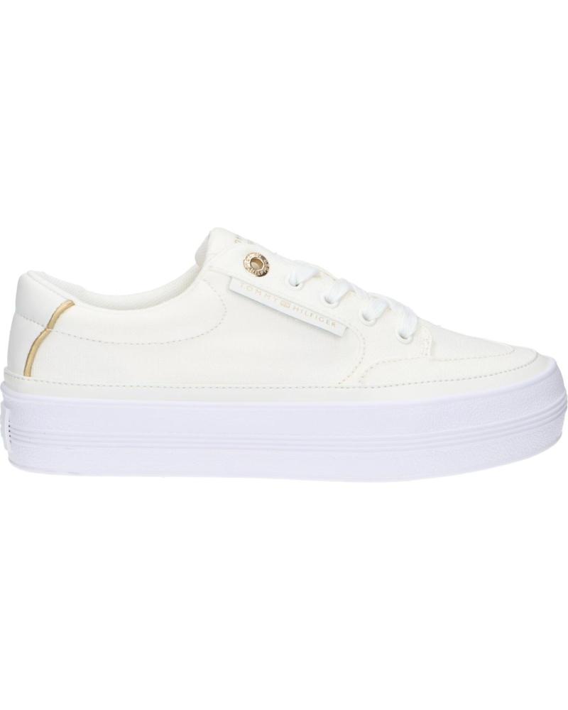 Deportivas de Mujer TOMMY HILFIGER FW0FW08323 ESSENTIAL VULC TEXTILE SNEAKER YBL ECRU