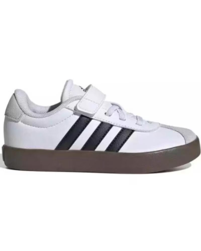 Adidas Adidas Vl Court 30 ID9155 - Zapatillas Skate Blancas y Negras para Niños Ftwwht-cblack-greone