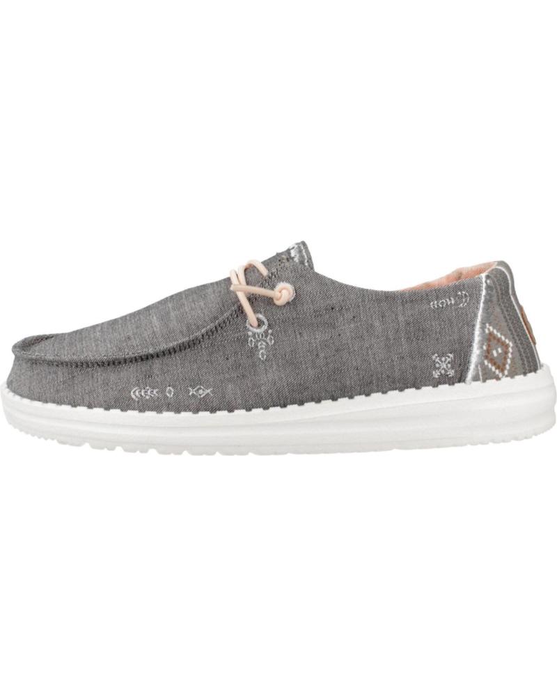 ZAPATILLAS NÁUTICAS HEY DUDE WENDY BOHO GRIS PARA MUJER GREY