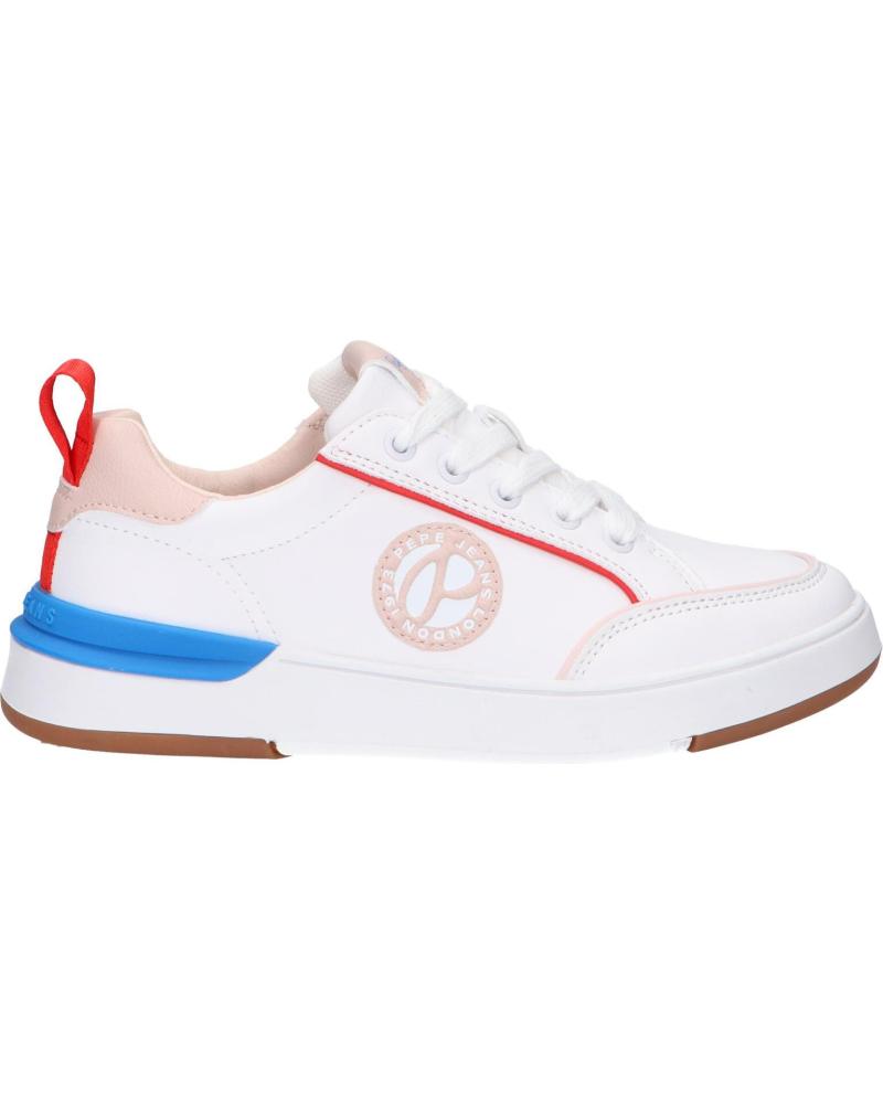 Zapatillas deporte de Mujer y Niña PEPE JEANS PGS30539 BAXTER PATCH 800WHITE