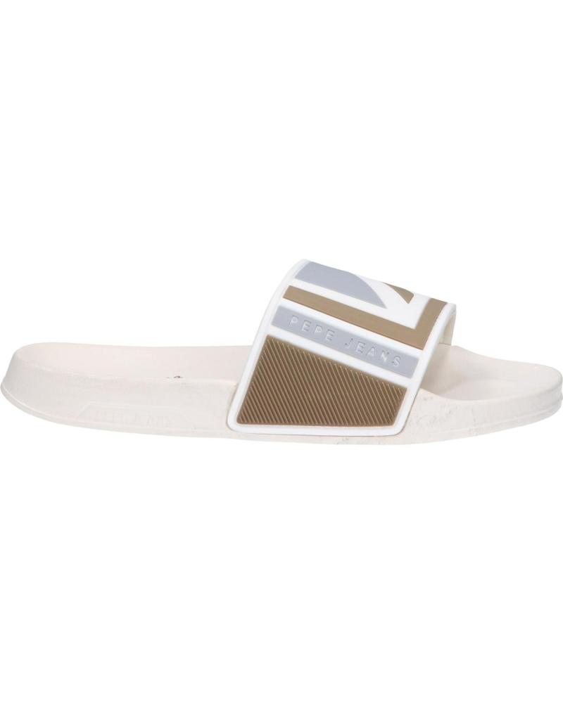 Chanclas de Mujer PEPE JEANS PLS70109 SLIDER FLAG 800WHITE