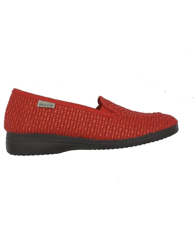 Sapatos de Mulher GARRIDO MURO MOSASIN LONA MUJER ROJO