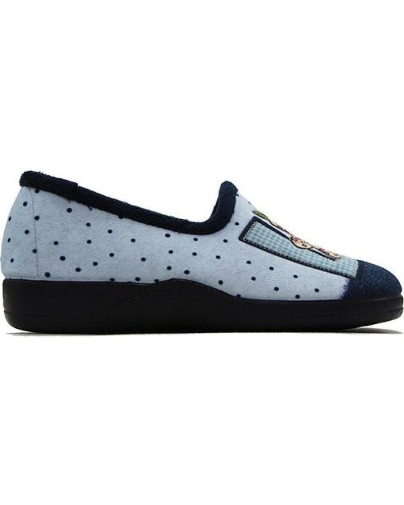 Pantufas de Mulher VALVERDE DEL CAMINO ZAPATILLA D VALVERDE 1169 AZUL