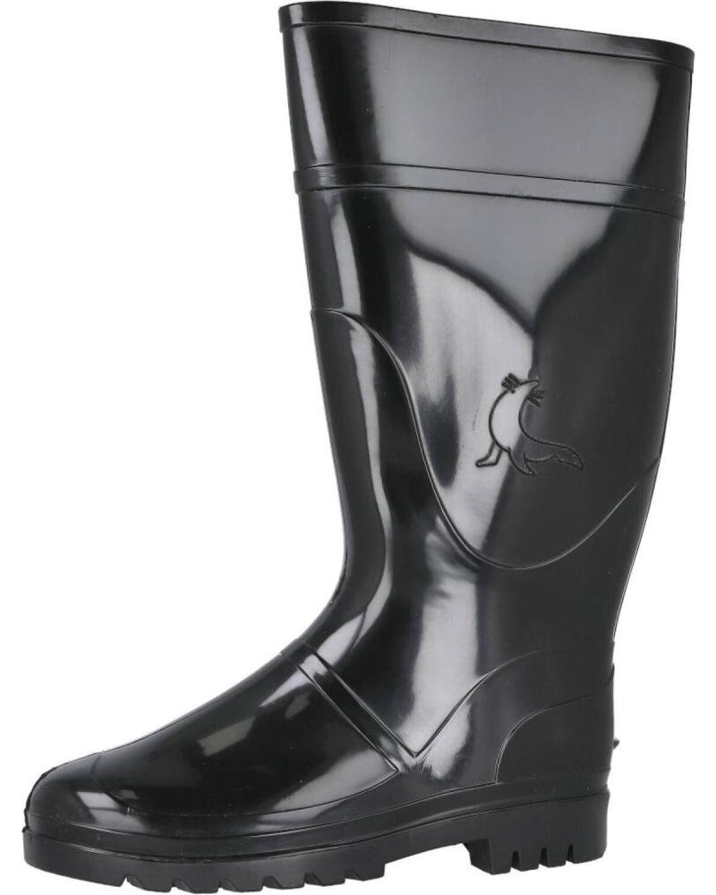 Botas de agua de Mujer L&R SHOES LR SHOES 162-OF-24529-RAIN-ALTA BOTAS DE AGUA PARA MUJER NEGRO