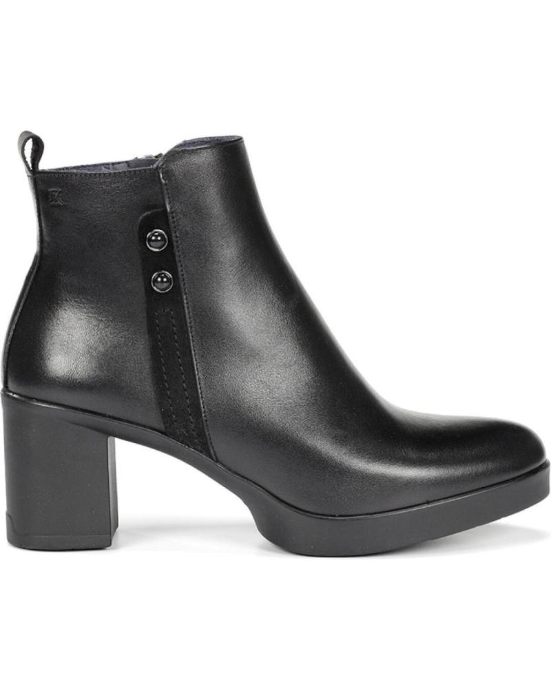 FLUCHOS BOTÍN NEGRO DE TACÓN NEGRO