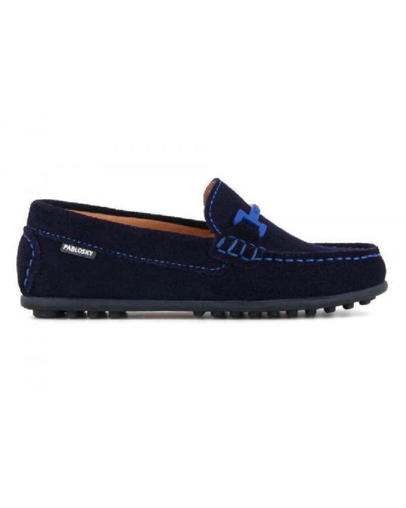 Mocasines de Niño PABLOSKY - MOCASIN ANTE MARINO NINO CON ESTRIBO AZUL RIDER MARINO