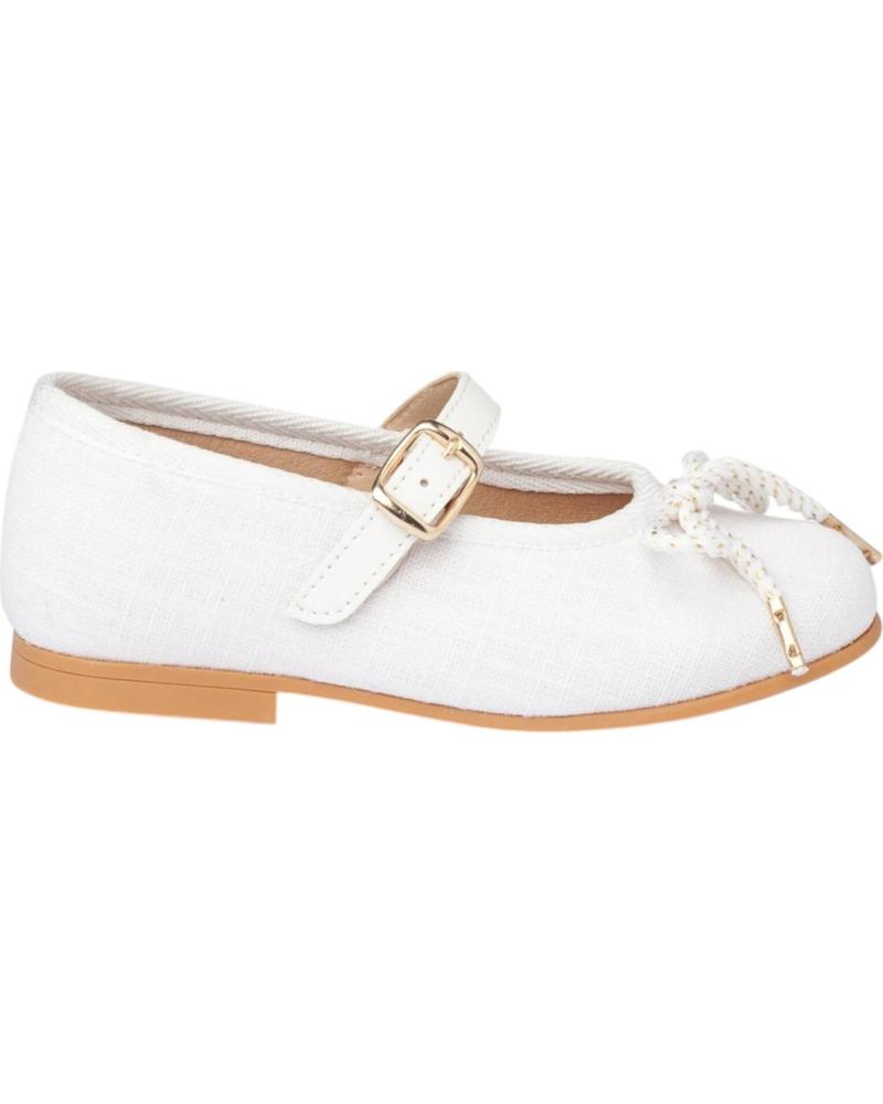 Bailarinas de Niña ANGELITOS BAILARINAS 1557 BAILARINA LINO HEBILLA BLANCO