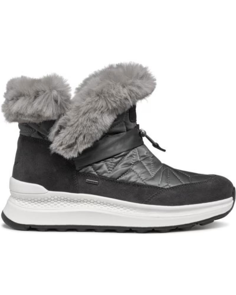 Botins de Mulher GEOX BOTAS BAJAS SPHERICA ACTIF AMPHIBIOX GRAFITO DE GRIS