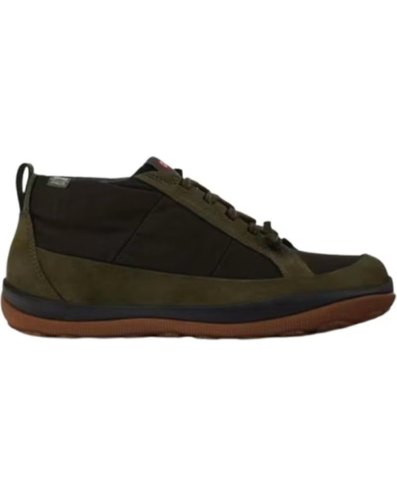 de camper botin casual de tela con forro primaloft green