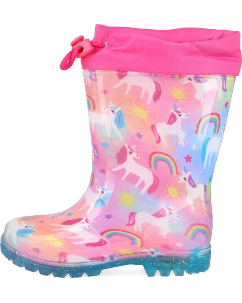 Botas de agua de Niña BUBBLE BOBBLE BUBBLE KIDS C1193-L BOTAS DE AGUA CON LUCES PARA NINA ROSA