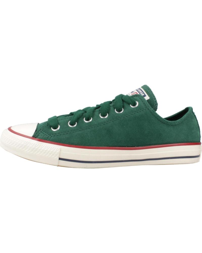 Deportivas de Mujer y Hombre y Niña y Niño CONVERSE ZAPATILLAS HOMBRE MODELO CHUCK TAYLOR ALL STAR SUEDE COLOR V GREEN