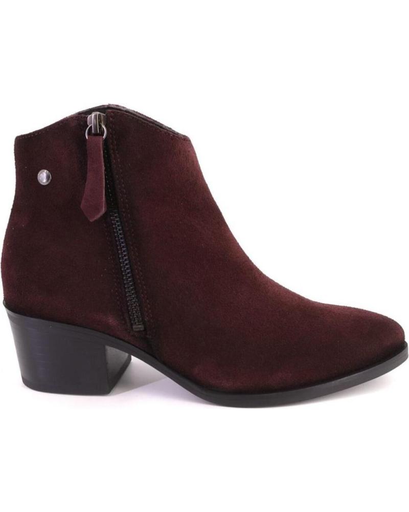 Botines de Mujer KAOLA 3050SERRAJE BOTINES DE MUJER ANTE SERRAJE BURDEOS