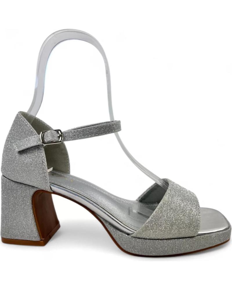 Sandalias de Mujer TIMBOS SANDALIA TACON FIESTA PLATAFORMA MUJER PLATA 130794 PLATEADO