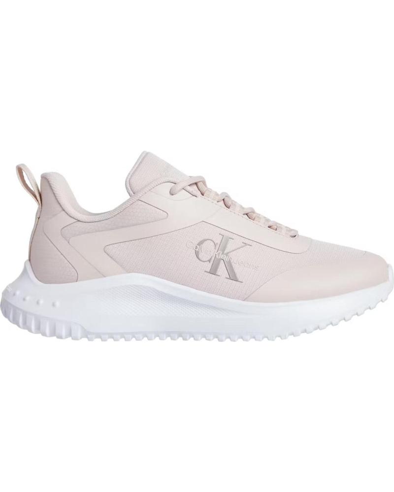 Deportivas de Mujer CALVIN KLEIN EVA RUNNER LOW LACE MIX ML WN ROSA