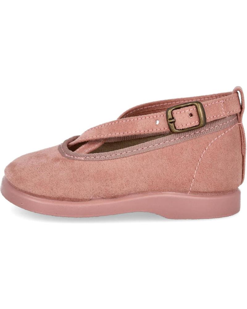 Zapatos de Niña L&R SHOES LR SHOES 111 MERCEDITAS DE NINA CON TIRAS CRUZADAS ROSA