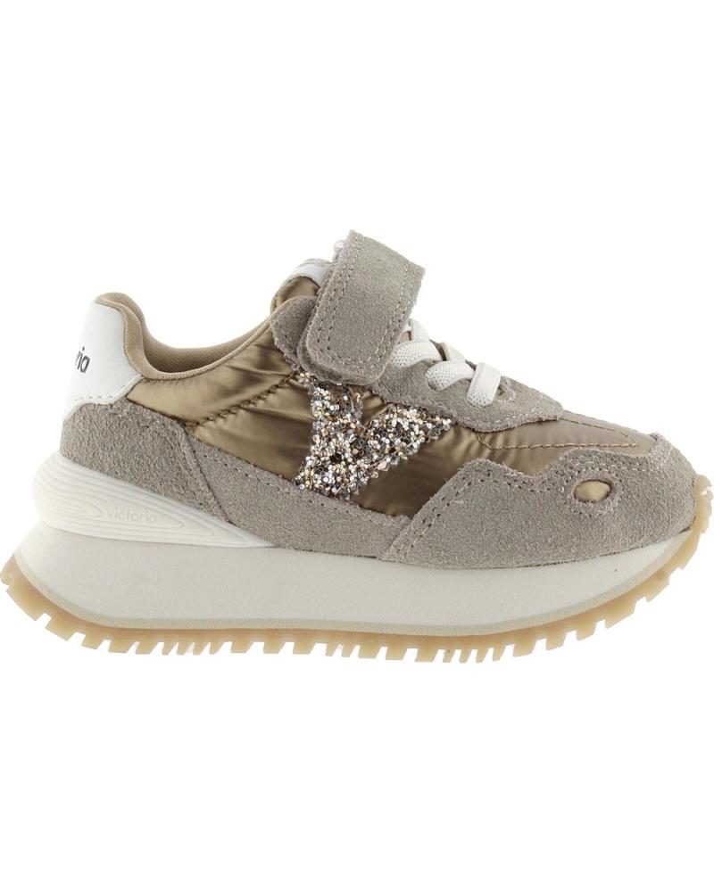 Deportivas de Niña VICTORIA SNEAKERS VIENTO KIDS METALIZADO 1157105 PLATINO