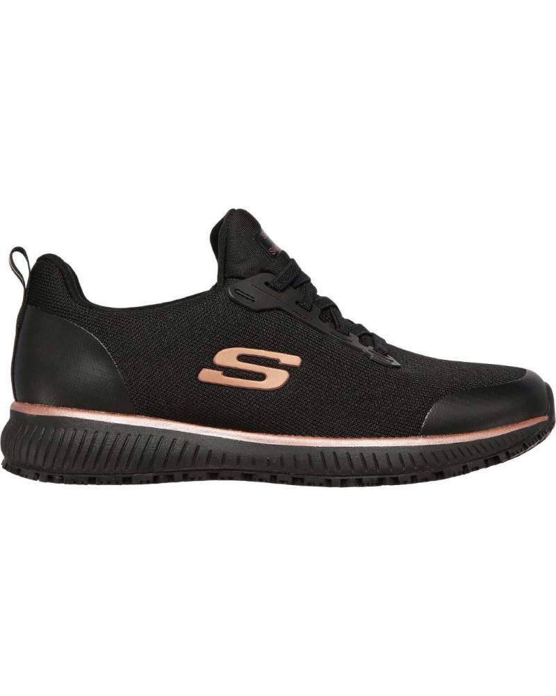Deportivas de Mujer SKECHERS 77222EC WORK SQUAD SR NEGRO