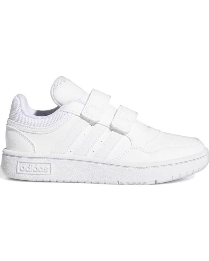 Zapatillas Adidas Hoops 30 con Velcro para Niños Blanco