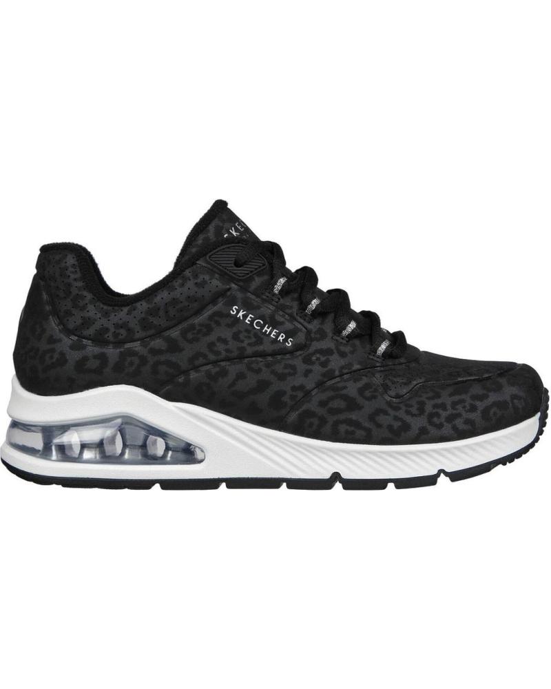 Deportivas de Mujer SKECHERS 155642 ZAPATILLAS CASUAL DE MUJER NEGRO