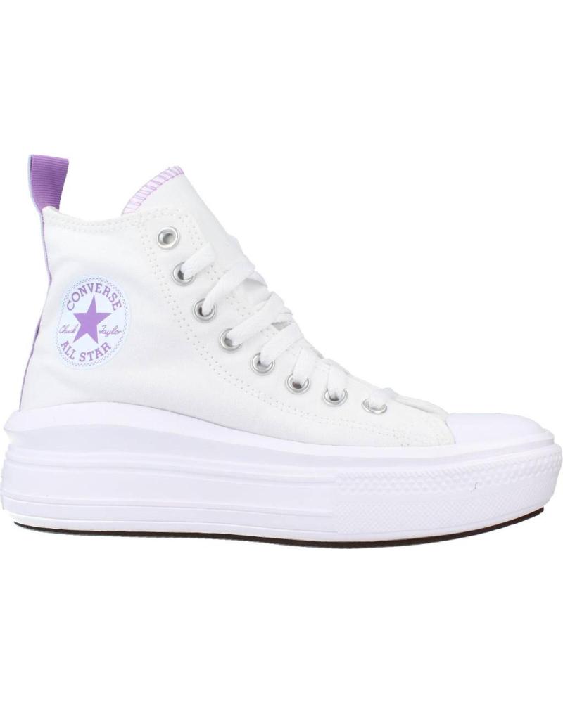 ZAPATILLAS CONVERSE CHUCK TAYLOR ALL STAR MOVE HI A03667C BLANCO MORADO WHITE