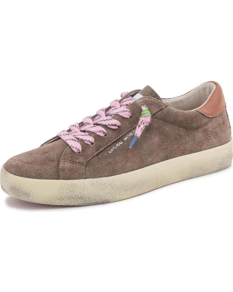 Deportivas de Mujer NATURAL WORLD ZAPATILLA DE MUJER MODELO CODY DE SERRAJE TURBA
