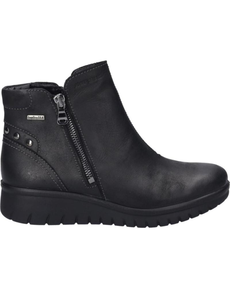 Botines de Mujer JOSEP SEIBEL CALAIS-95 PIEL NEGRA NEGRO