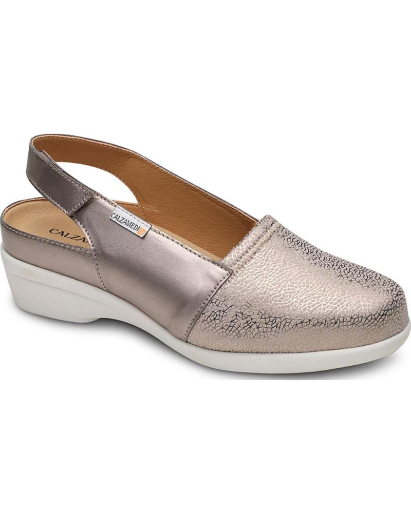 Sandalias de Mujer CALZAMEDI SANDALIAS ORTOPEDICAS 0767 ELASTICO ESPECIAL CHAMPAGNE