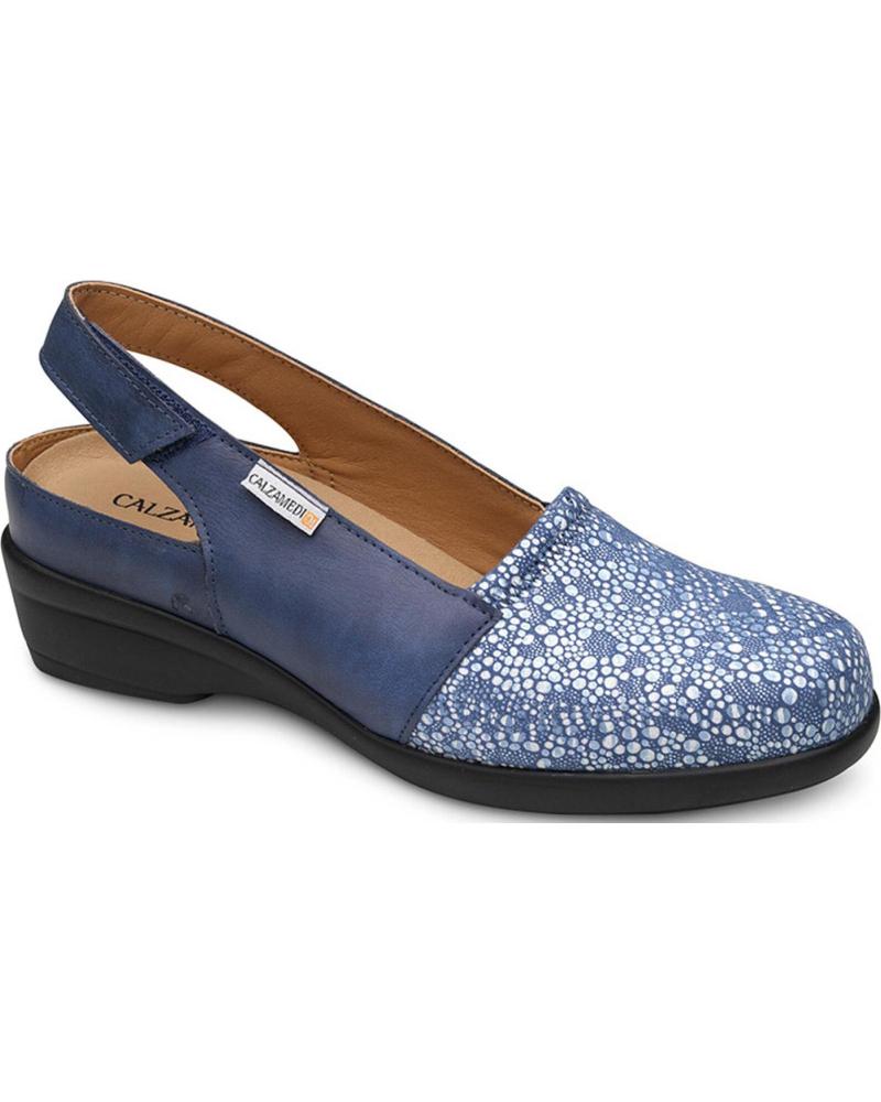 Sandalias de Mujer CALZAMEDI SANDALIAS ORTOPEDICAS 0767 ELASTICO ESPECIAL AZUL
