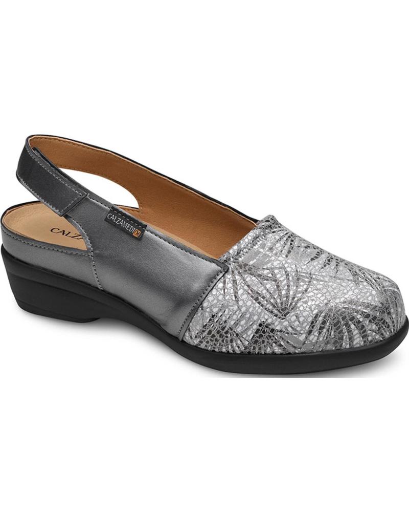 Sandalias de Mujer CALZAMEDI SANDALIAS ORTOPEDICAS 0767 ELASTICO ESPECIAL GRIS