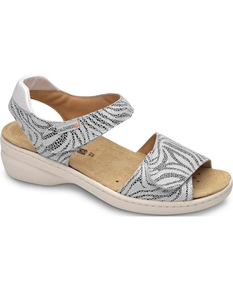 Sandalias de Mujer CALZAMEDI SANDALIAS ORTOPEDICAS 0781 ACOLCHADO TRASERO BLANCO