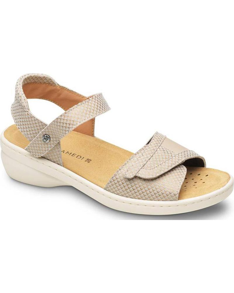 Sandalias de Mujer CALZAMEDI SANDALIAS ORTOPEDICAS 0802 ESPECIAL JUANETE BEIGE