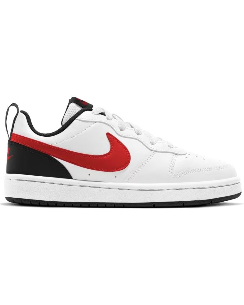 Nike Zapatillas Court Borough Low 2 Gs White-university-red-black Blanco-rojo