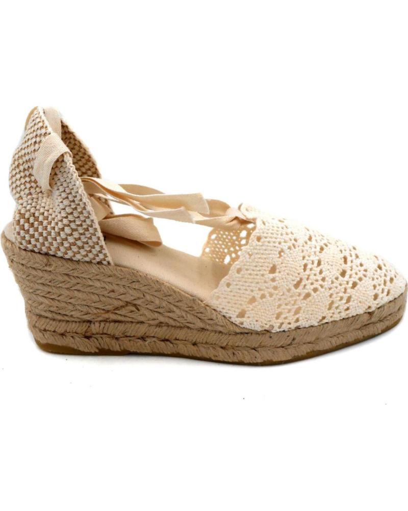 Sandálias de Mulher DALSON ESPADRILLES DALSON - ALPARGATA PUNTILLA PARA MUJER COLOR CRUDO BLANCO ROTO