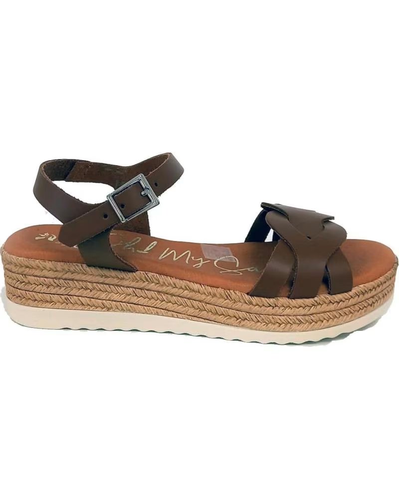 de oh my sandals - sandalia cuna baja 5424 - roble