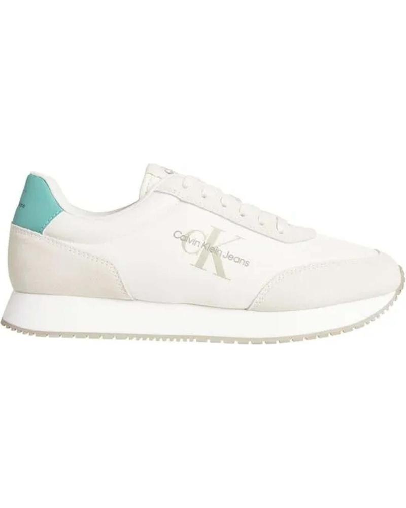 Deportivas de Hombre CALVIN KLEIN ZAPATILLAS RETRO TENNIS MES BLANCO