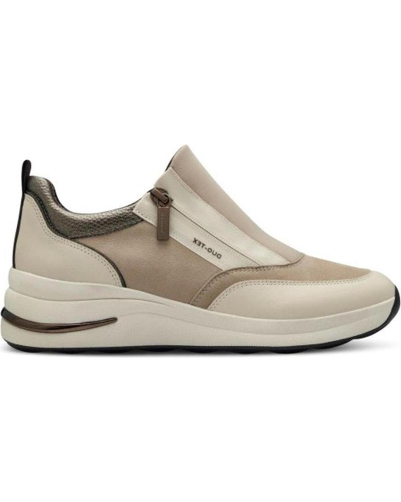 Deportivas de Mujer TAMARIS 83713 PIEL-LICRA BEIG