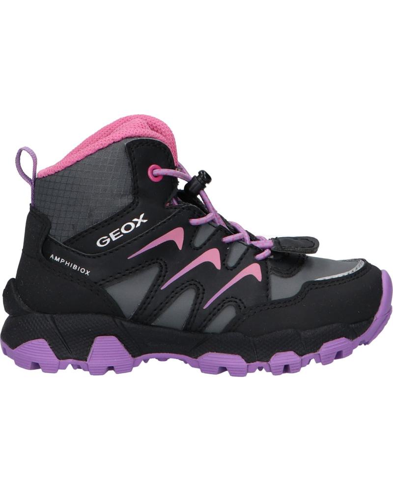 Botas de Mujer y Niña y Niño GEOX J264LB 054FU J MAGNETAR G B ABX C0037 BLACK-PURPLE
