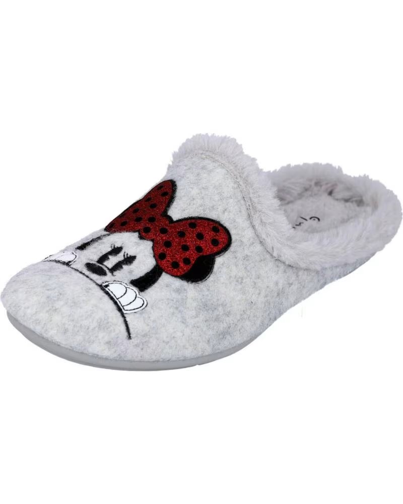 Zapatillas de Casa Garzon S003 Gris Mickey y Minnie Mouse