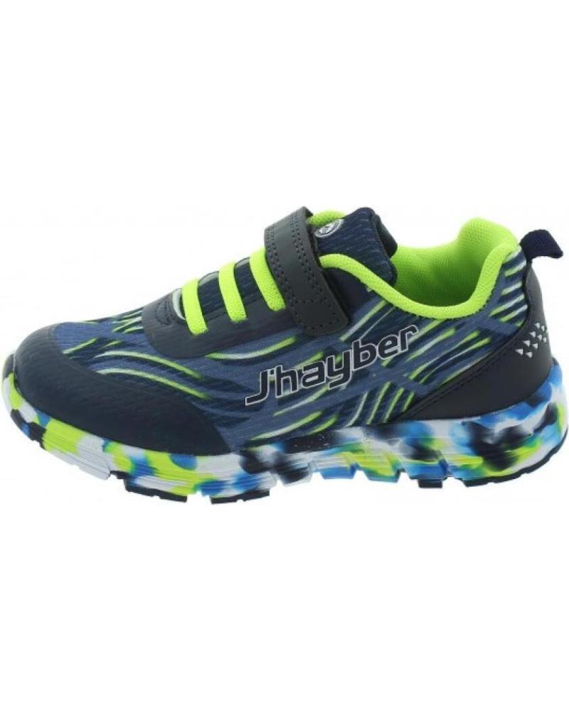Deportivas de Niño JHAYBER ZAPATILLAS RUNNING NIO RODAL NAVY COLOR Y VERDE FOSFORI AZUL