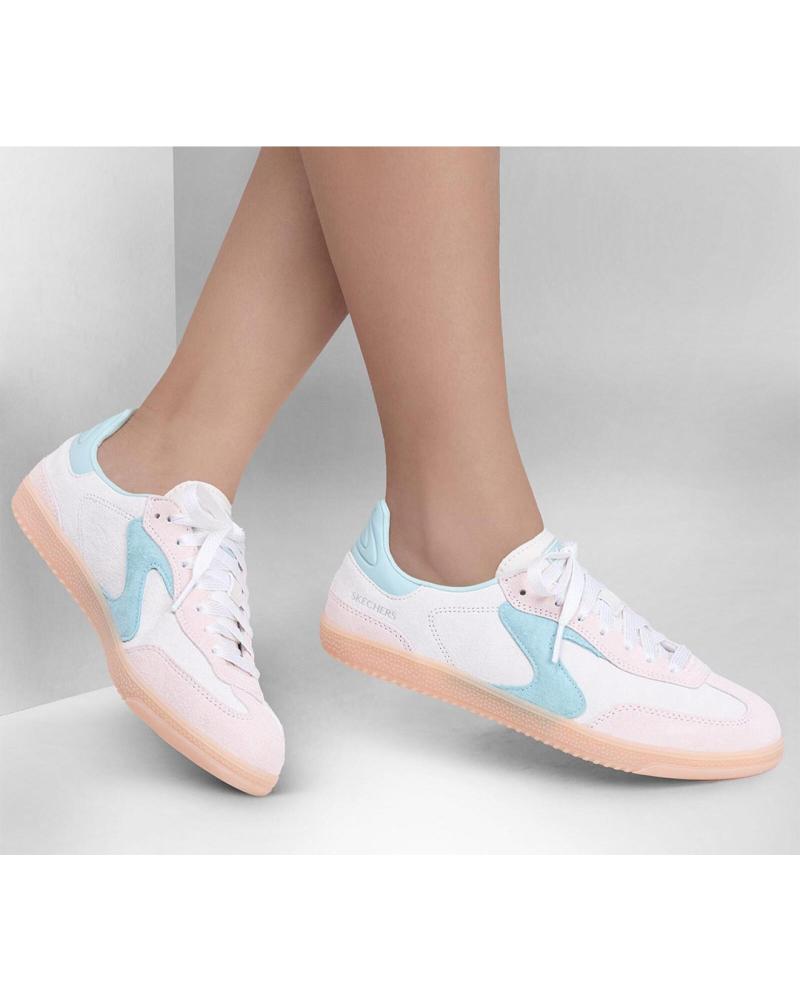 ZAPATILLAS SKECHERS HOTSHOT - FOR THE WIN BEIGE/AGUA - MODELO 185234 NATURAL AGUA