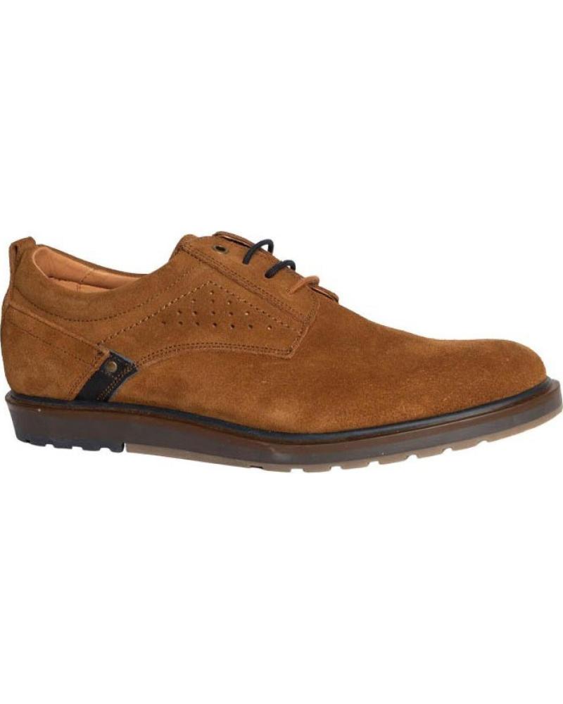 Sapatos de Homem DJ SANTA - ZAPATO HOMBRE COMODO CORDON PIEL SERRAJE ROBLE