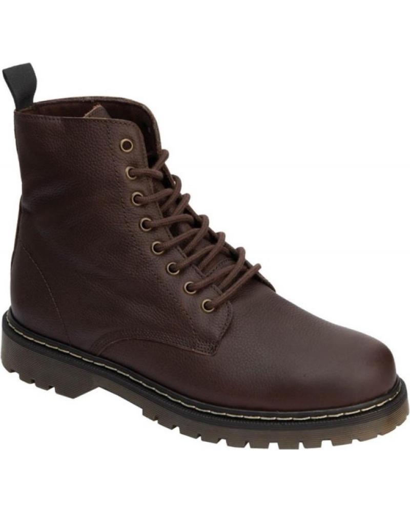Botins de Mulher DJ SANTA - BOTIN JOVEN ESTILO MILITAR PIEL MARRON MARRóN