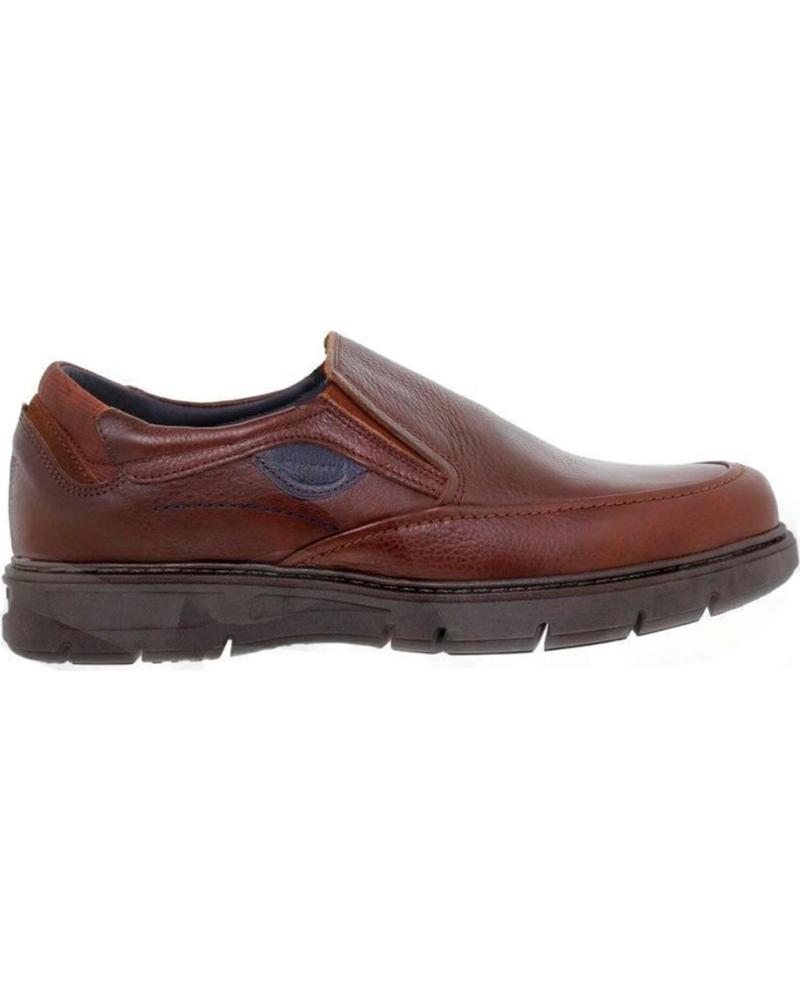 Sapatos de Homem RIVERTY - MOCASIN CABALLERO PIEL CASUAL MARRON MARRóN