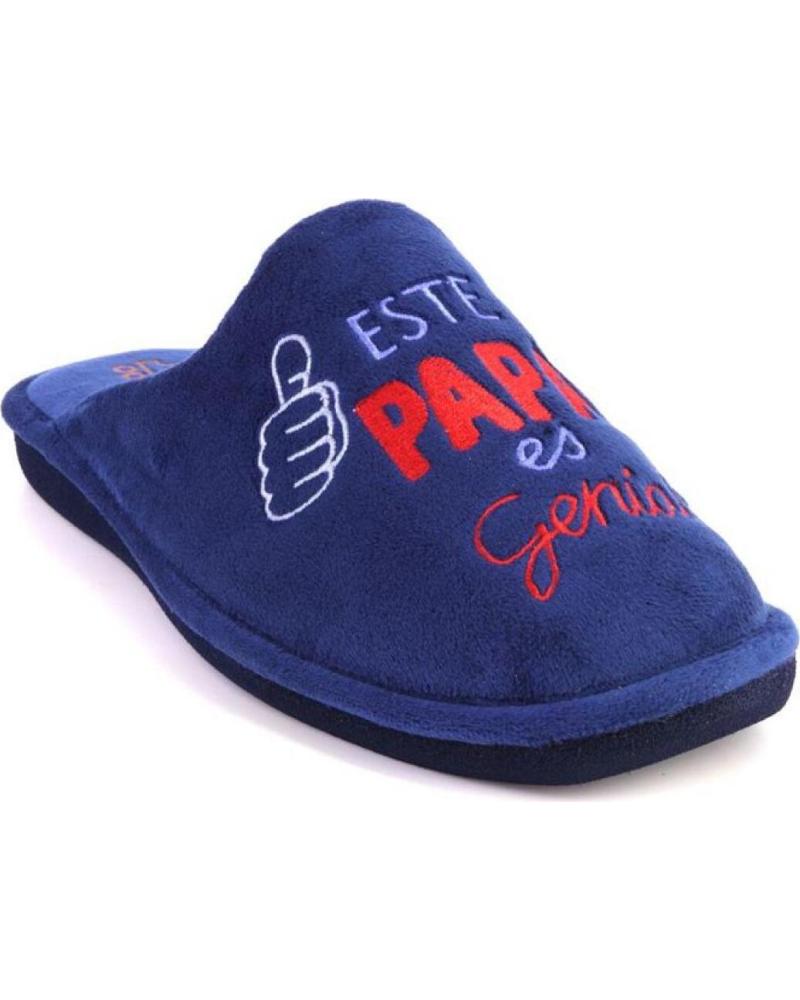 Calzado de casa de Hombre BEREVERE 4710 ZAPATILLAS DE CASA DE HOMBRE AZUL MARINO