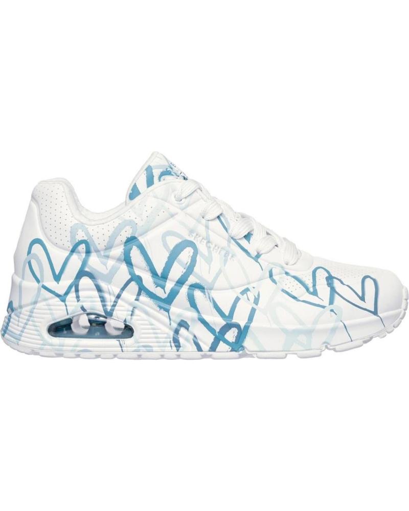 Deportivas de Mujer SKECHERS UNO AIR SPREAD LOVE BLANCA BLANCO