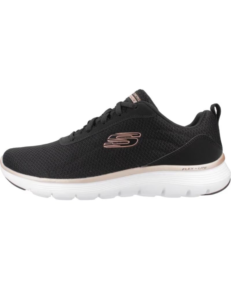 SKECHERS de ZAPATILLAS MUJER MODELO FLEX APPEAL 5 0 COLOR NEGRO BKRG