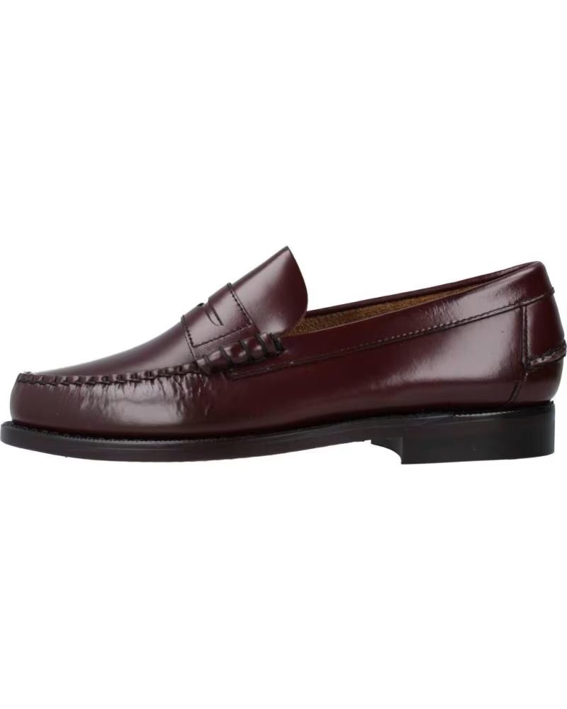 Sebago Mocasines Hombre Modelo B76654 Color Burdeos Granate