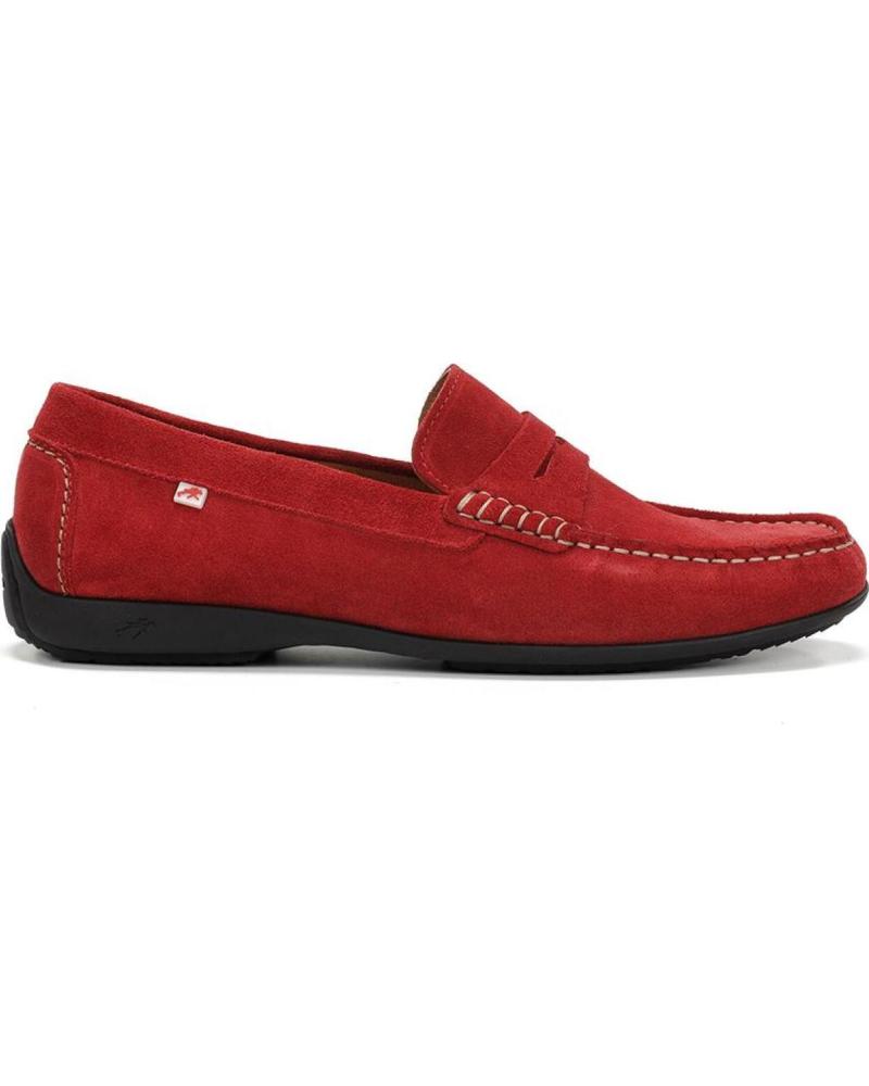 Zapatos de Hombre FLUCHOS MOCASINES SAMOA DE ROJO