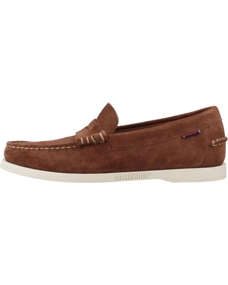 Sebago Mocasines Hombre Modelo Dan Boat Flesh Color Marron Darkbrwn